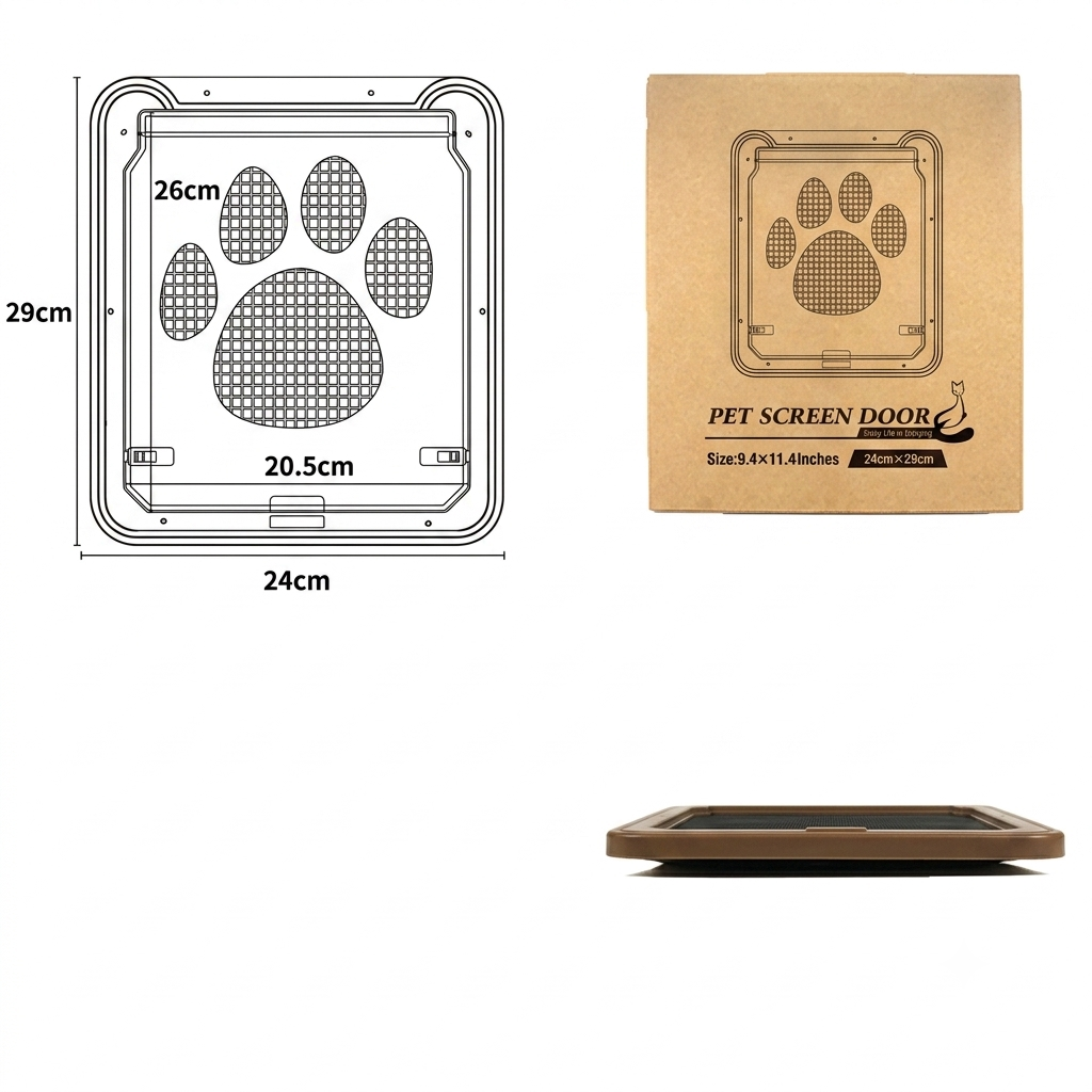 Scratch-Resistant Creative Pet Door