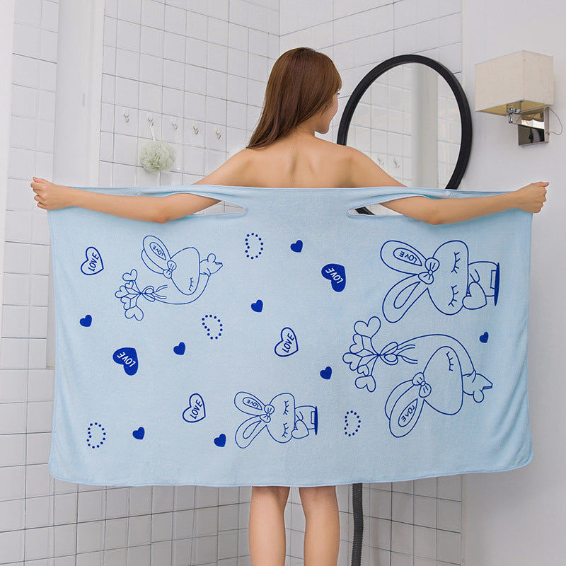 Cartoon Microfiber Beach Towel Dress