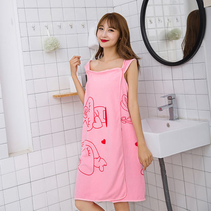 Cartoon Microfiber Beach Towel Dress