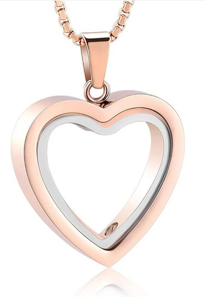 Stainless Steel Heart Cremation Pendant