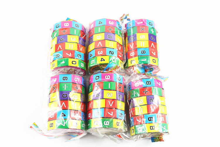 Cylindrical Math Cube Learning Toy