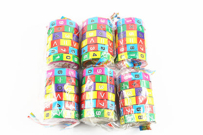 Cylindrical Math Cube Learning Toy