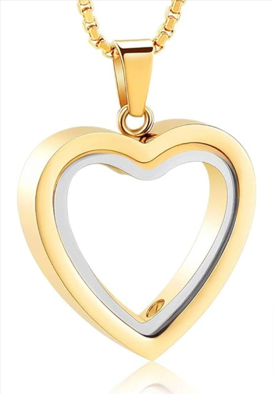 Stainless Steel Heart Cremation Pendant
