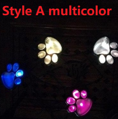 Solar-Powered Bear Paw Garden Light