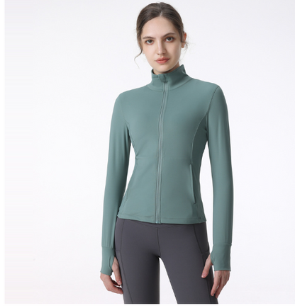 Women's Long Sleeve Zip Sports Jacket