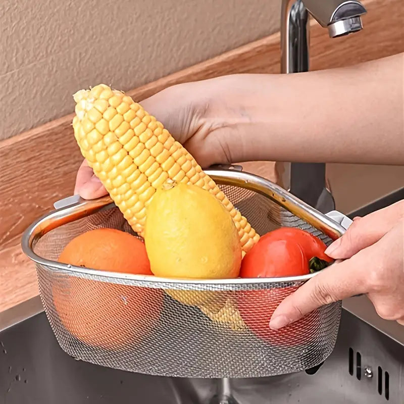 Triangular Stainless Steel Sink Strainer