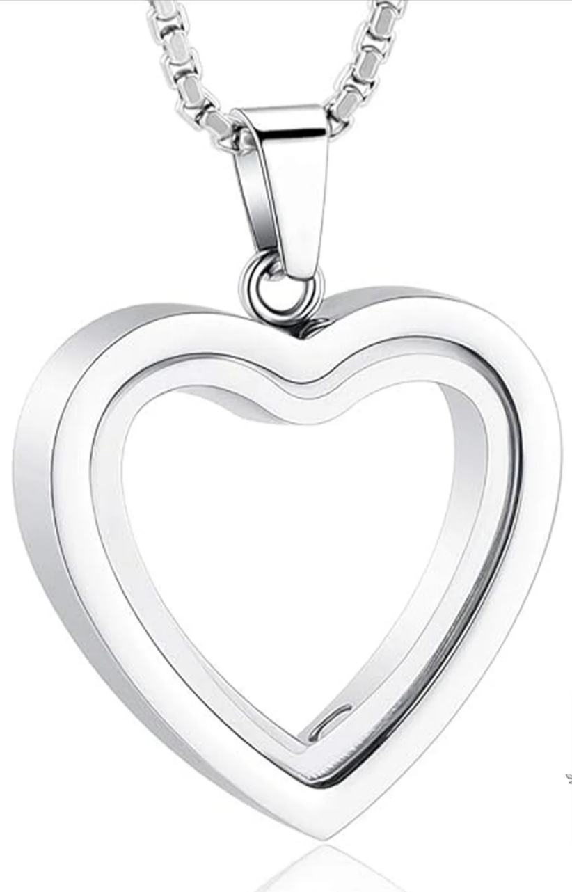 Stainless Steel Heart Cremation Pendant
