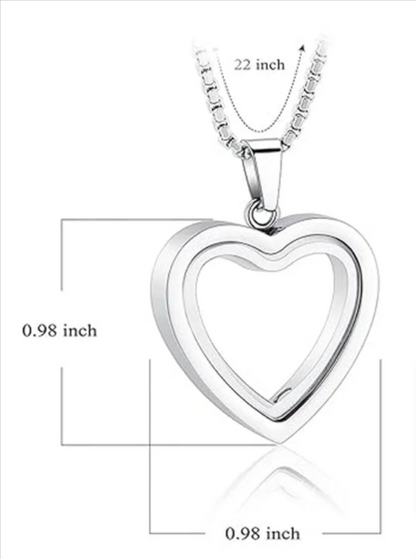 Stainless Steel Heart Cremation Pendant