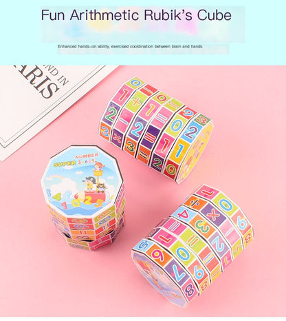 Cylindrical Math Cube Learning Toy