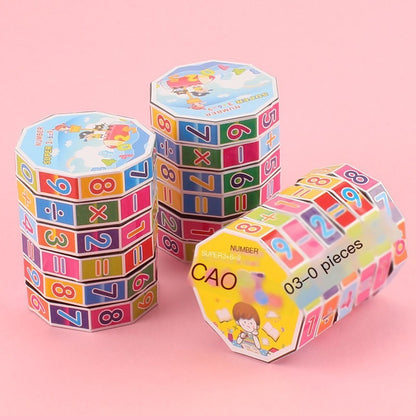 Cylindrical Math Cube Learning Toy