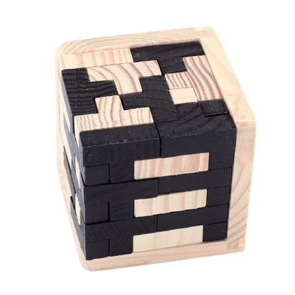 Wooden Brain Teaser Lock Puzzle