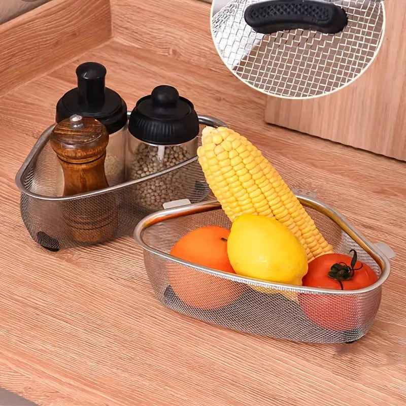 Triangular Stainless Steel Sink Strainer