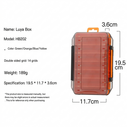 Dual-Sided Fishing Tackle Box