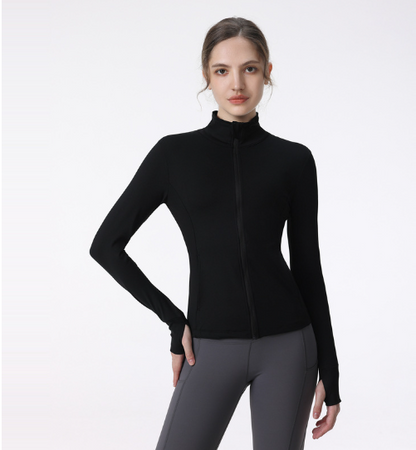 Women's Long Sleeve Zip Sports Jacket