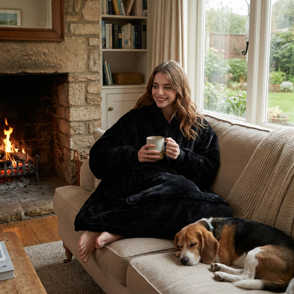 Heated Hoodie Blanket lifestyle