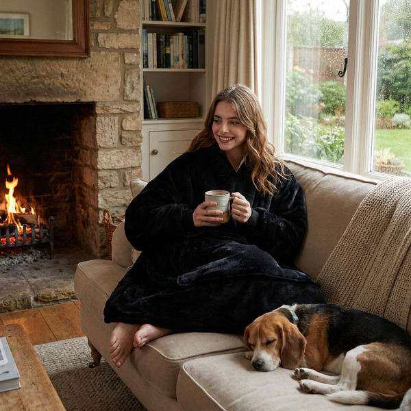 Heated Hoodie Blanket lifestyle
