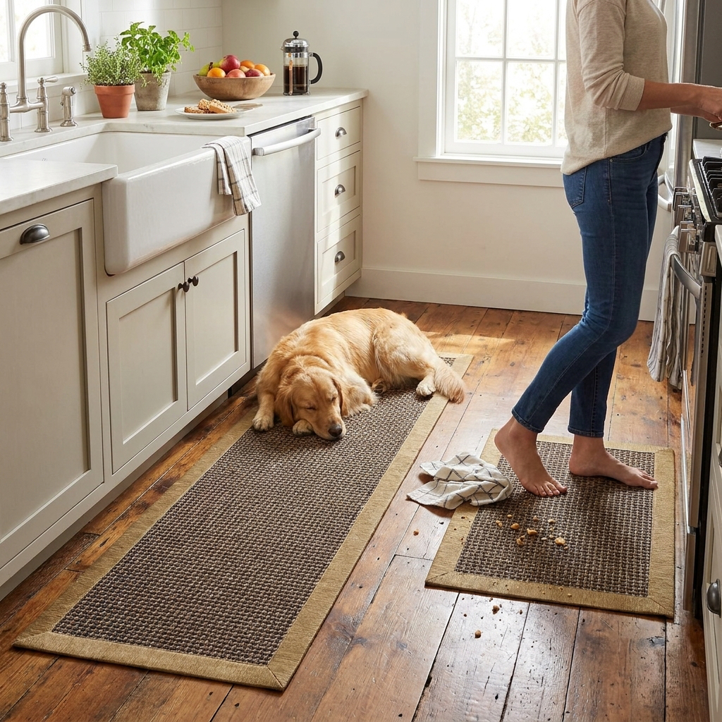 2-Pack Durable Kitchen Floor Mats lifestyle