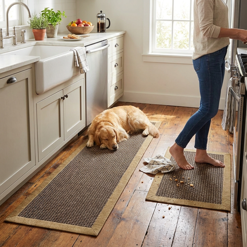 2-Pack Durable Kitchen Floor Mats lifestyle