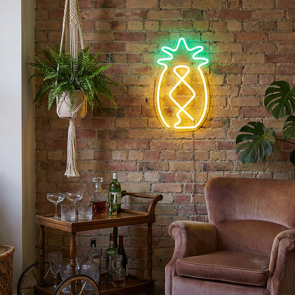 LED Pineapple Cactus Table Lamp lifestyle